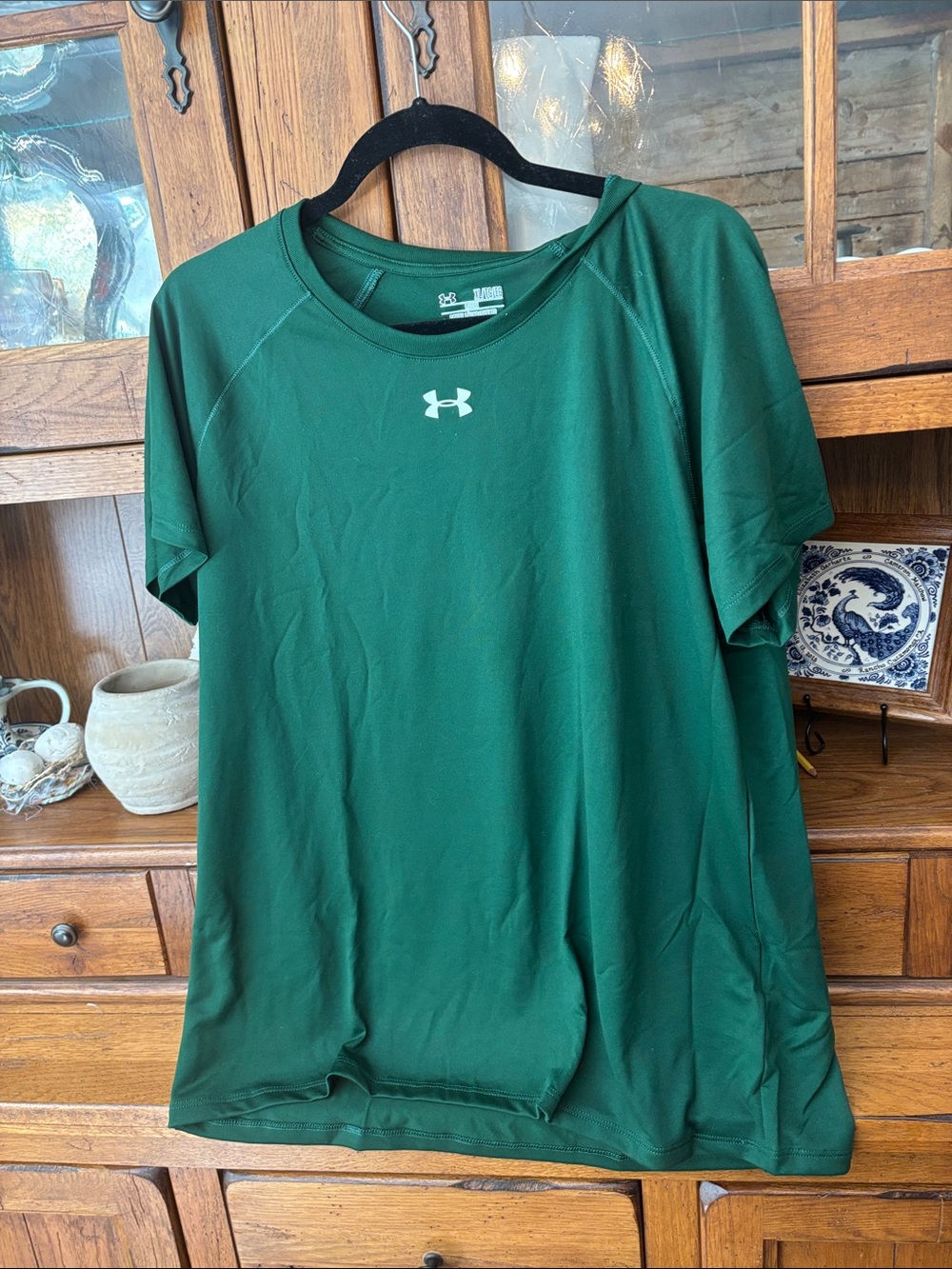 Under Armour Women's Dark Green Short-Sleeve Performance Tee